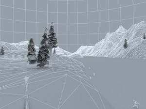 Primitive man hunting Modèle 3D