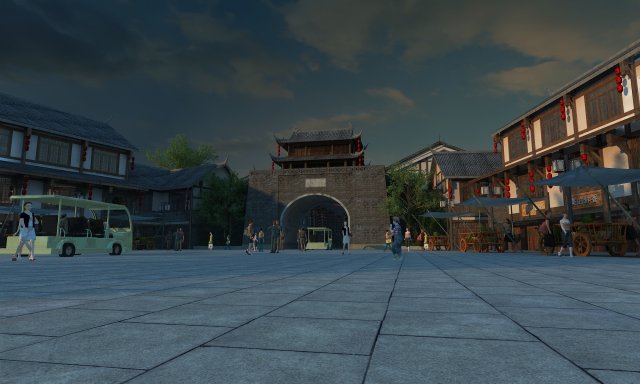Ancient town Modelo 3D .c4d .max .obj .3ds .fbx .stl .blend 