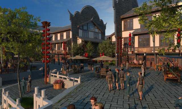 Ancient town Modelo 3D .c4d .max .obj .3ds .fbx .stl .blend 
