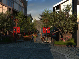 Ancient town 3D Model
