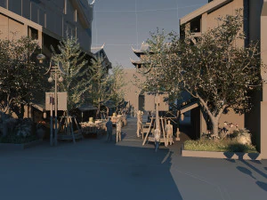 Ancient town 3D Model