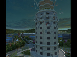 Bottle building 3D Model