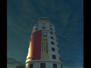Bottle building 3D Model