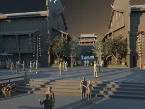 Ancient town 3D Model