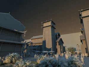 Ancient town 3D Model