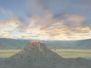 вулканический 3D Модель