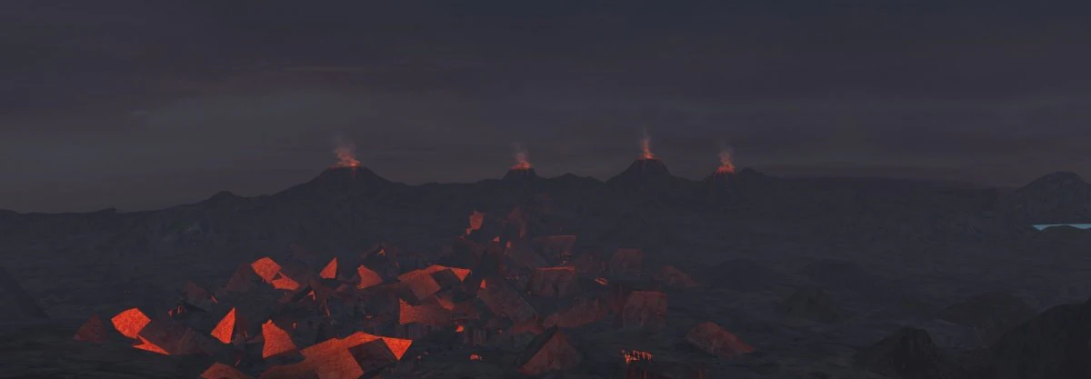 Volcanic 3D Model .c4d .max .obj .3ds .fbx .stl .blend 