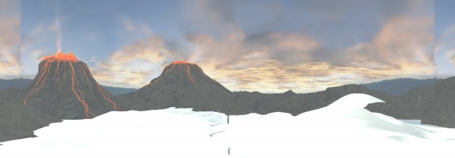 Volcanic Model 3D .c4d .max .obj .3ds .fbx .stl .blend