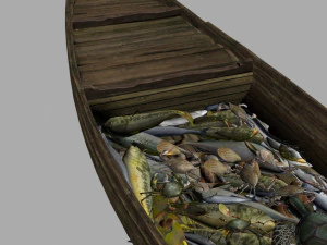 낚시 보트 3D 모델