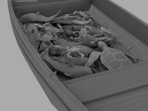 Fishing boat 3D Модель