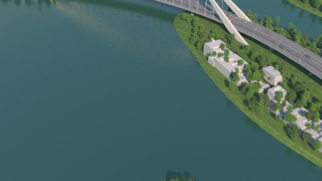 Bridge Model 3D .c4d .max .obj .3ds .fbx .stl .blend 