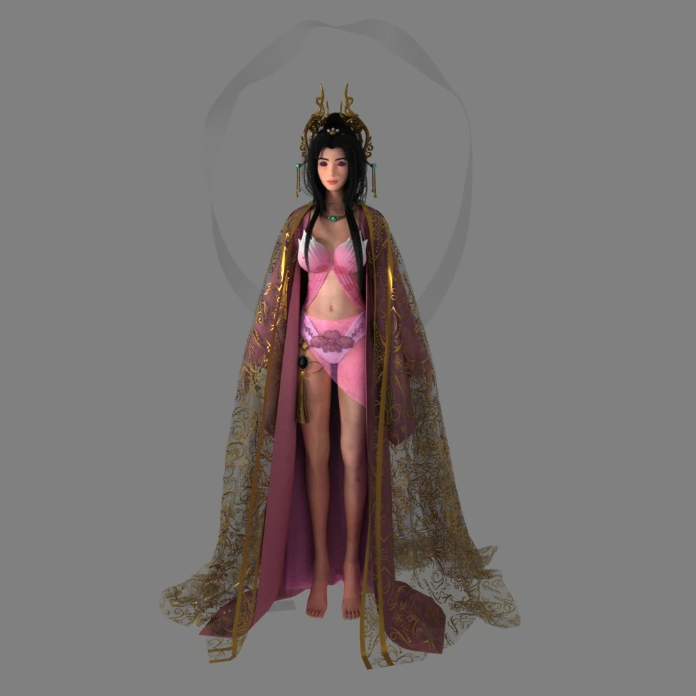 Belleza clásica Modelo 3D .c4d .max .obj .3ds .fbx .stl .blend