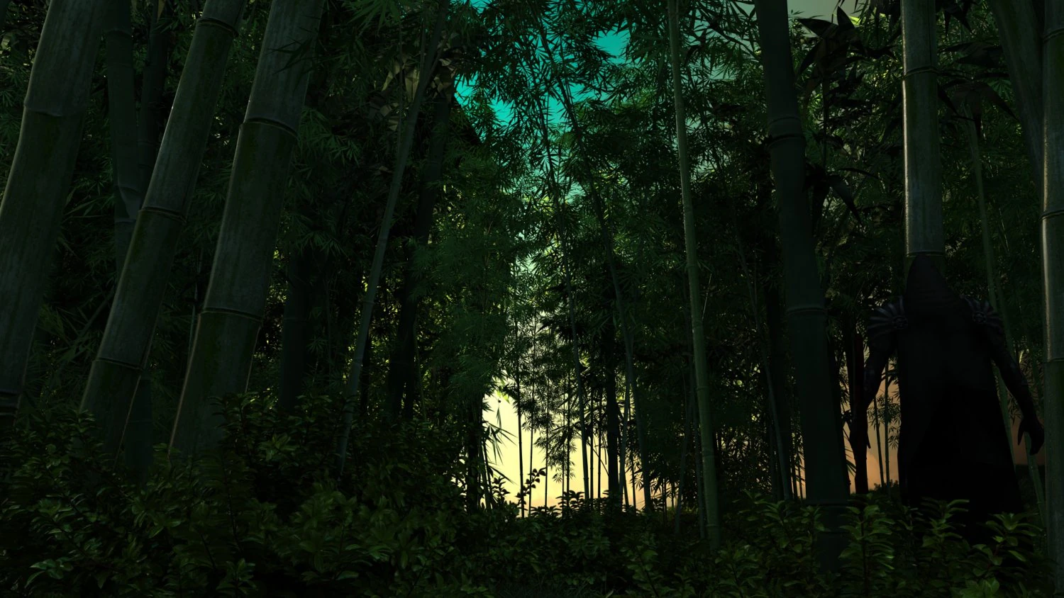 Bamboo forest 3D Model .c4d .max .obj .3ds .fbx .stl .blend 