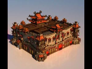 Flying Theater 3D Model