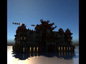 Flying Theater 3D Model