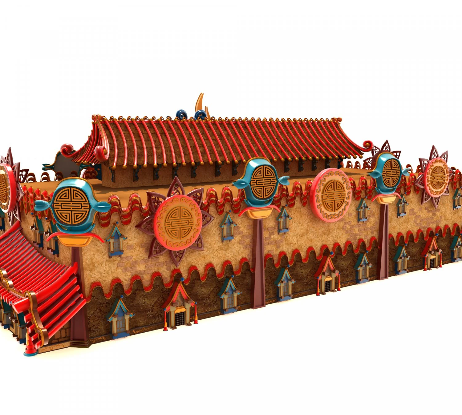 Trackless Dark Ride 3D Model .c4d .max .obj .3ds .fbx .stl .blend 