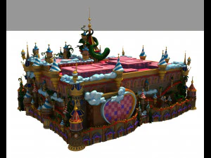 Suspended Indoor Coaster 3D Model