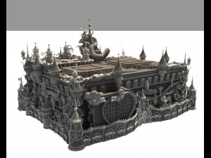 Suspended Indoor Coaster 3D Model
