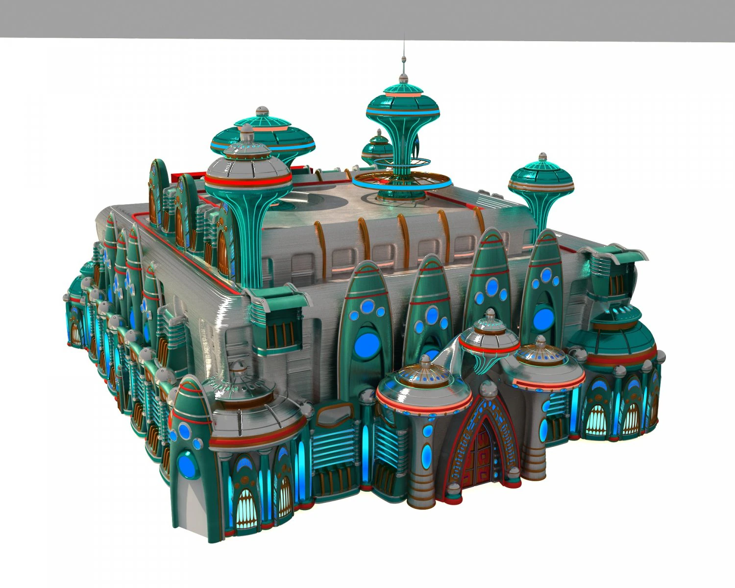 Stunt Theatre 3D Model .c4d .max .obj .3ds .fbx .stl .blend