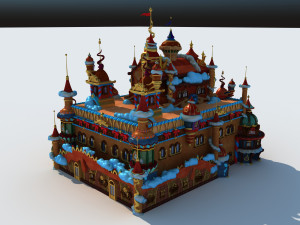 Childrens Puppet Show Theatre Model 3D