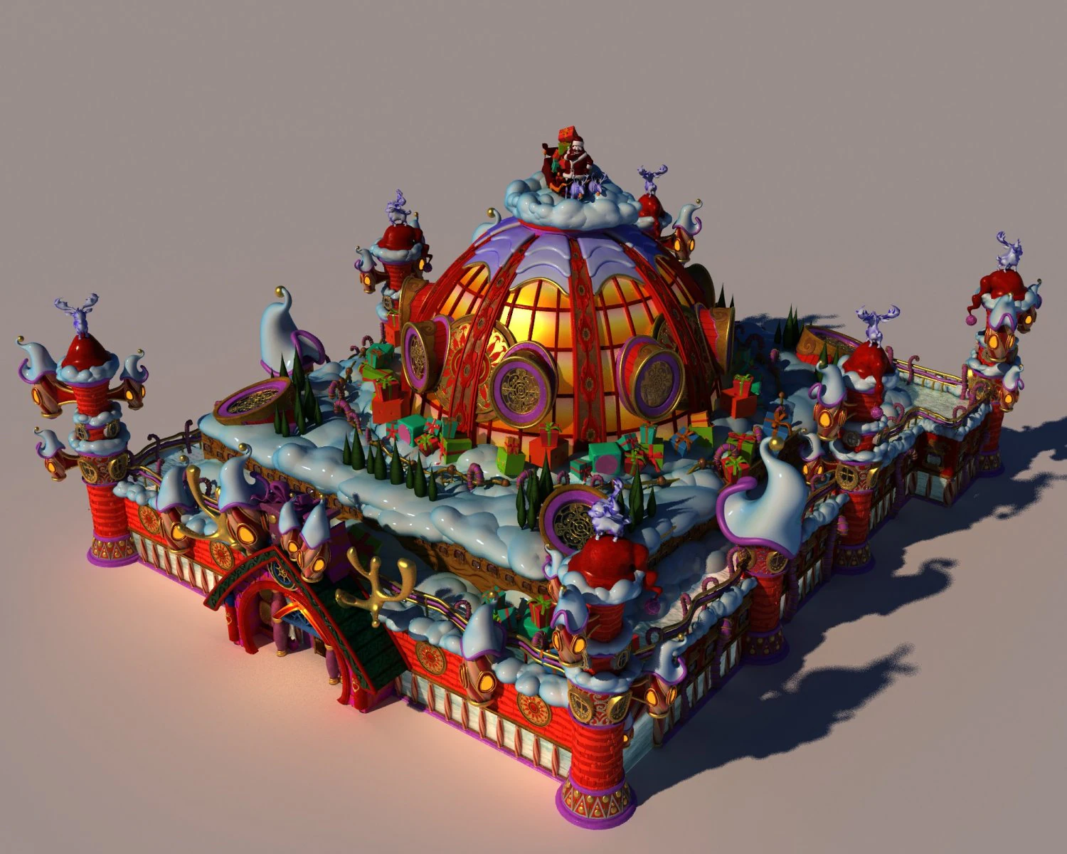 Teatro Esfer&oacute;n Modelo 3D .c4d .max .obj .3ds .fbx .stl .blend 