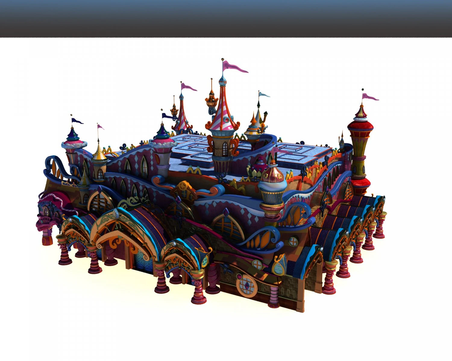 Rolling Dance Car 3D Model .c4d .max .obj .3ds .fbx .stl .blend 