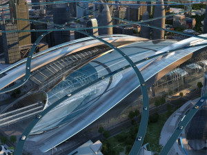 Futuristic city Modelo 3D