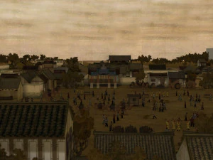 R&iacute;o en el Festival Qingming Modelo 3D