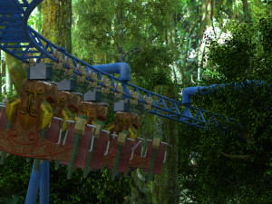 Roller coaster Modelo 3D
