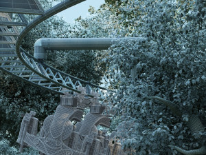 Roller coaster Modelo 3D