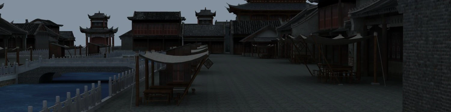 Ancient building 3D Model .c4d .max .obj .3ds .fbx .stl .blend 