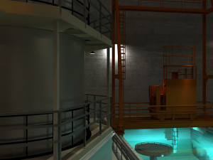 Nuclear facility 3D Model