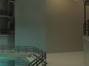 Nuclear facility 3D Model