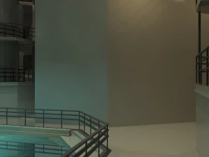 Nuclear facility 3D Model