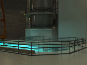 Nuclear facility 3D Model