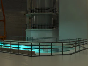 Nuclear facility 3D Model