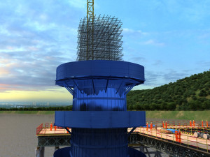 Bridge construction site Modello 3D