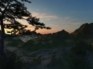 Mountain forest 3D Model