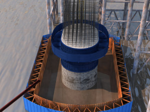 Bridge construction site 3D Model