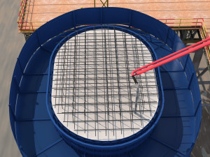 Bridge construction site 3D Model