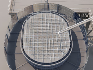 Bridge construction site 3D Model