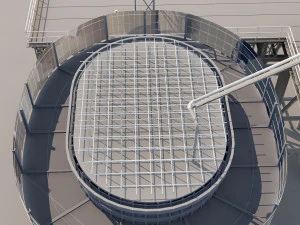 Bridge construction site 3D Model
