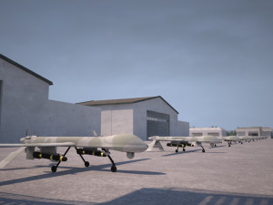 Military airport Modelo 3D