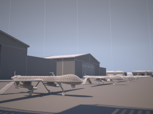 Military airport Modelo 3D
