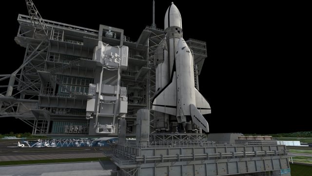 Space shuttle 3D Model .c4d .max .obj .3ds .fbx .stl .blend 