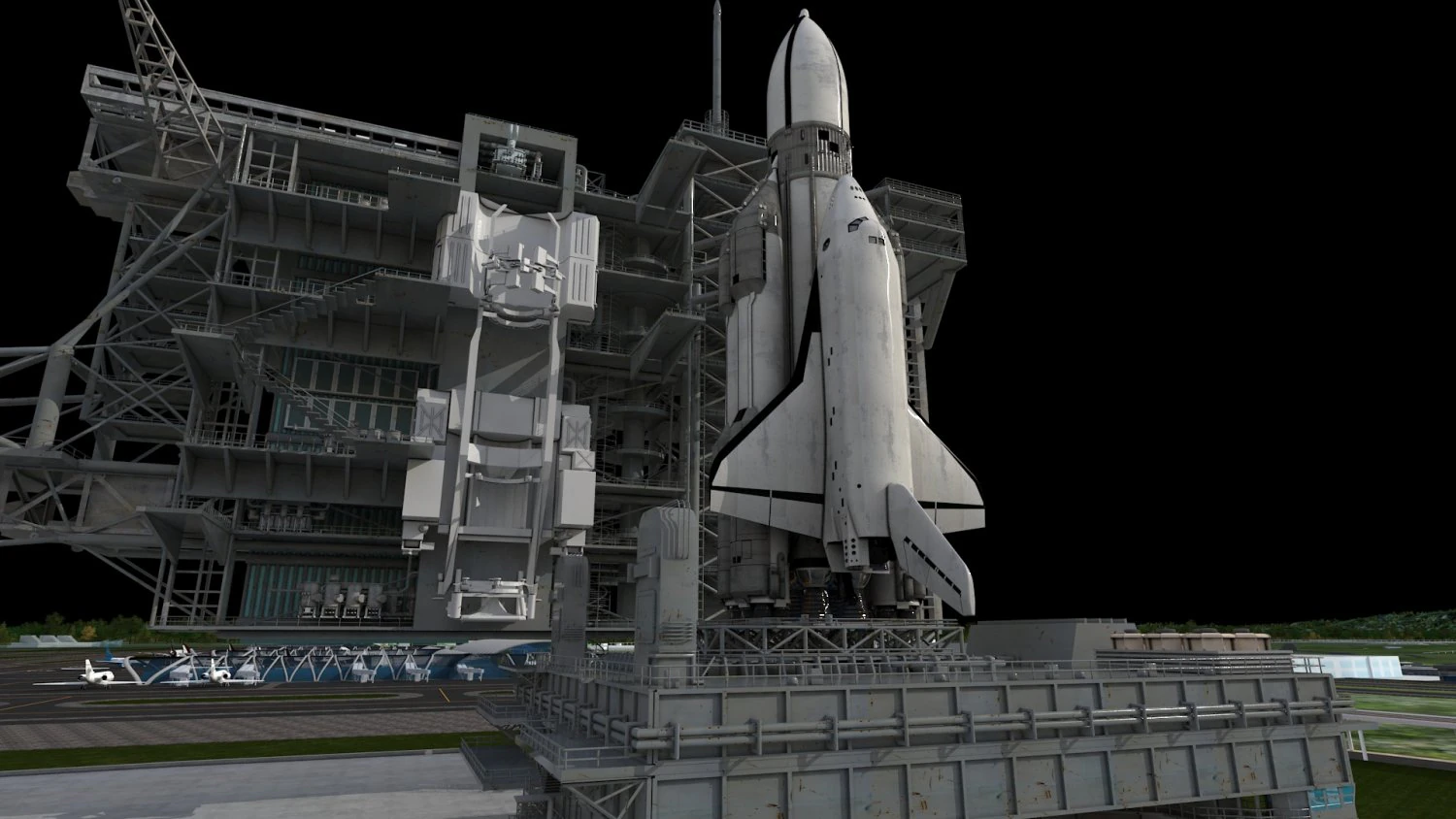 Space shuttle 3D Model .c4d .max .obj .3ds .fbx .stl .blend 