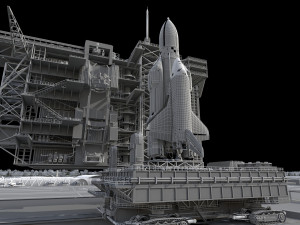 Space shuttle 3D Model