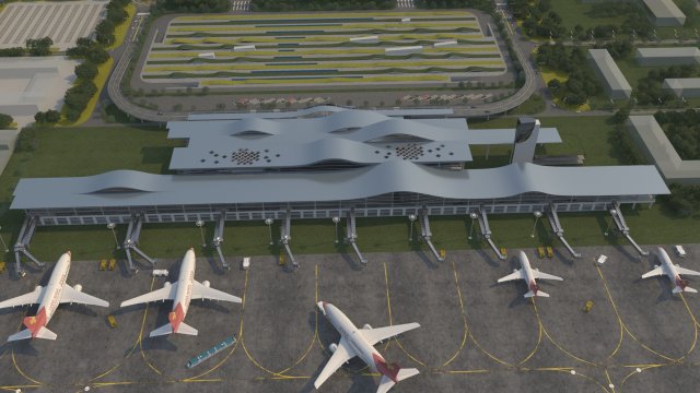 Airport 3D मॉडल .c4d .max .obj .3ds .fbx .stl .blend 