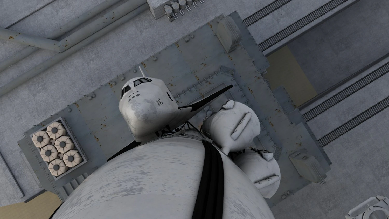 Space shuttle 3D Model .c4d .max .obj .3ds .fbx .stl .blend 