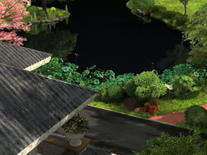 Lotus Pond Modello 3D